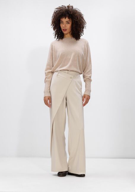 Ecru CAMBIO Wijde broek ANAIS WRAP FRONT - large