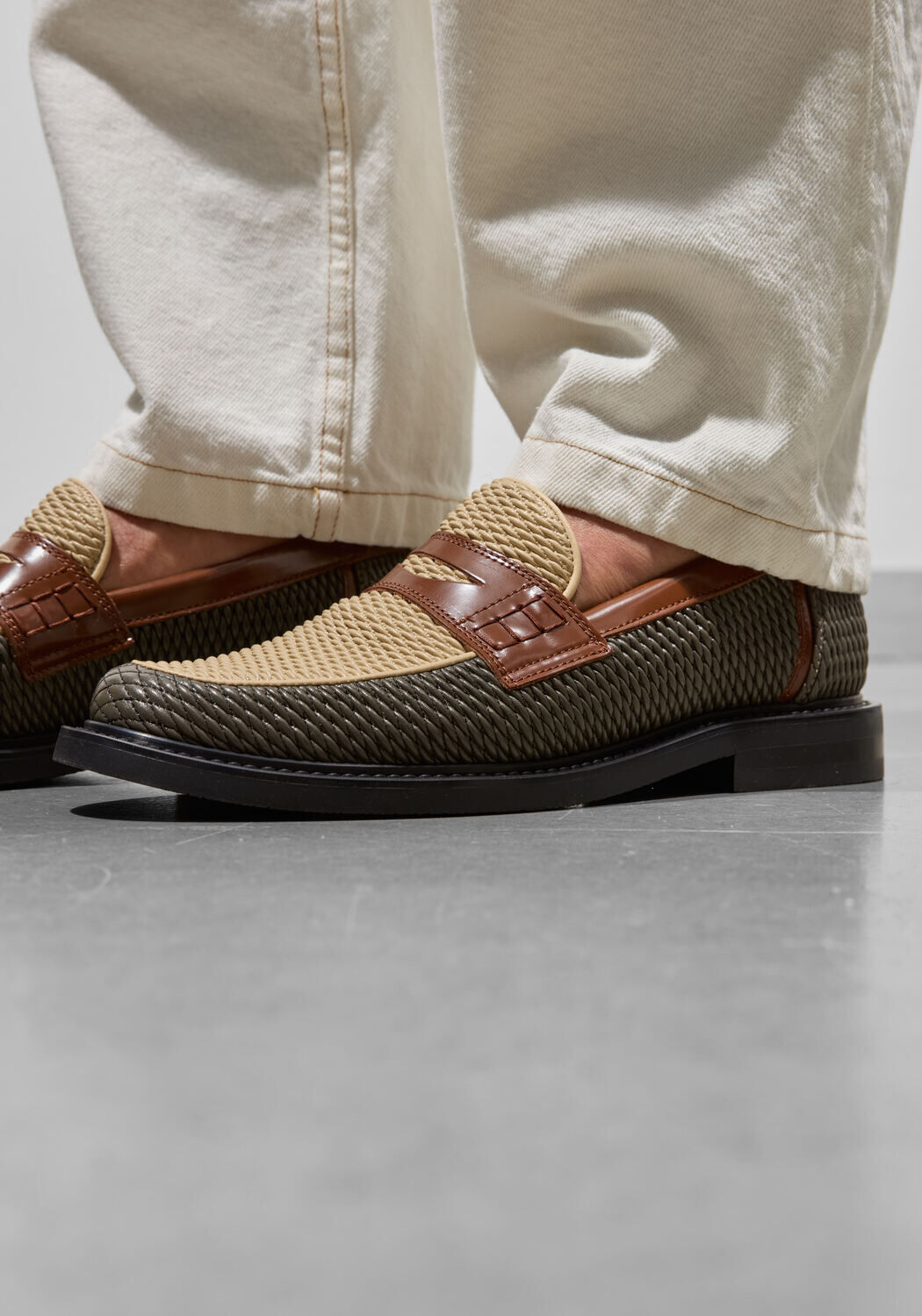 Groene FILLING PIECES Loafers LOAFER REED - large