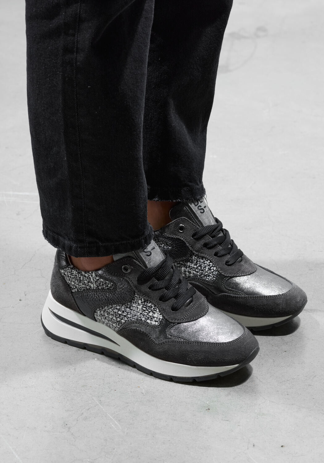 Grijze DL SPORT Lage sneakers 6334 - medium