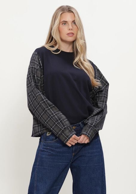 Donkerblauwe JOHNY Trui MARIANNE JERSEY SWEATER - large