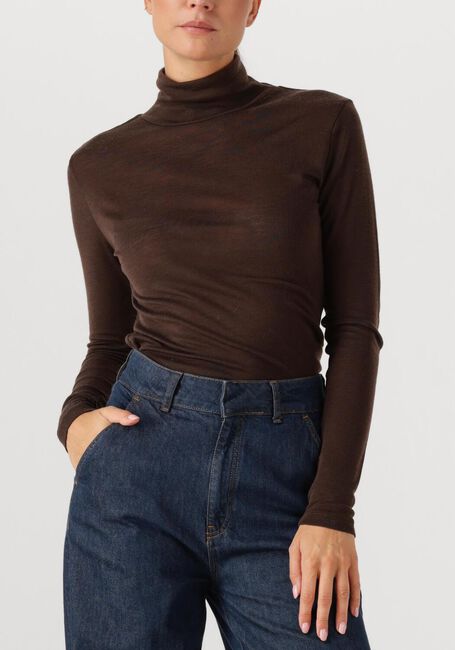 Bruine GESTUZ Coltrui GZNINIA WOOL ROLLNECK - large