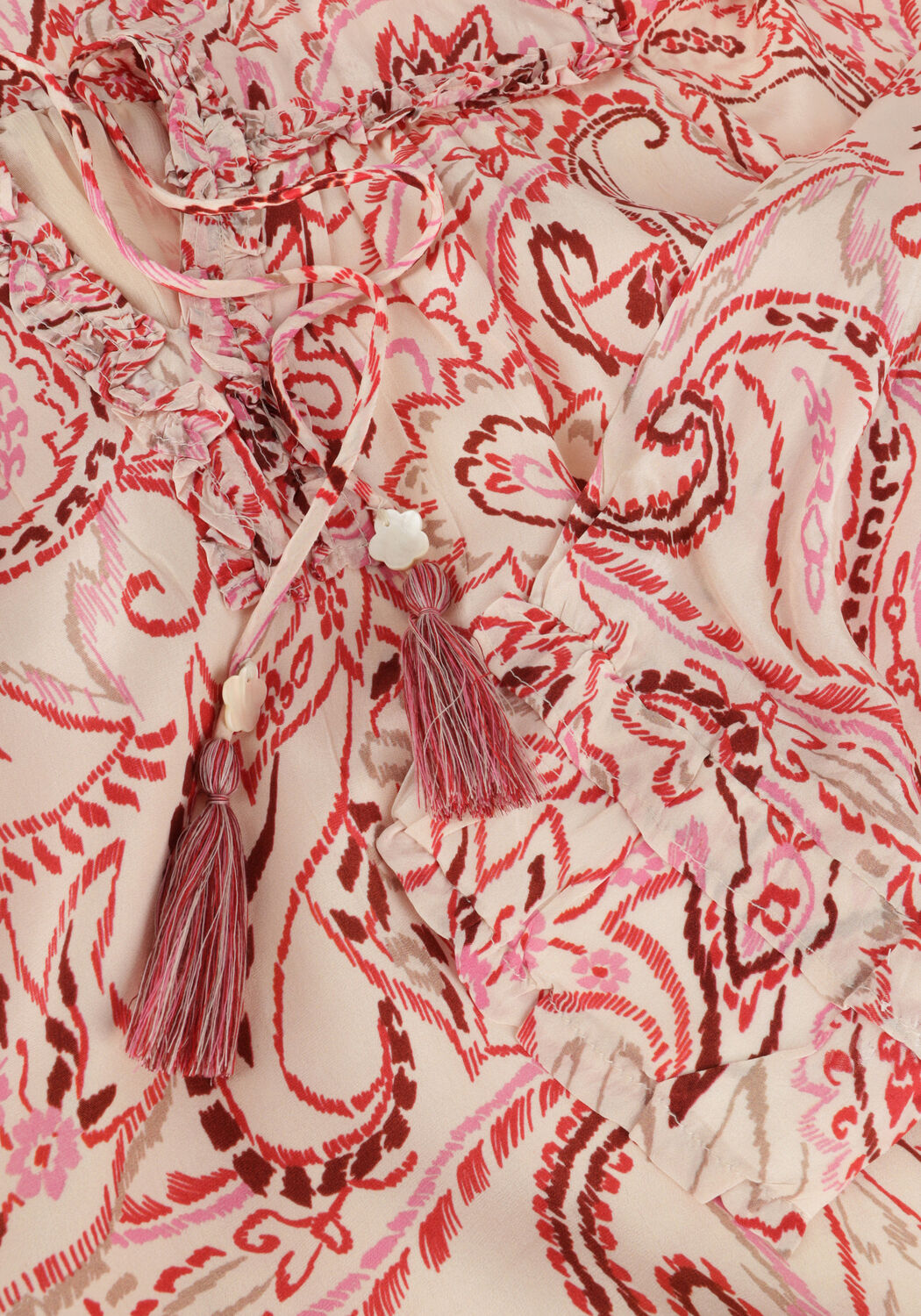 Bruine MOLIIN Midi jurk ROSALIE - large