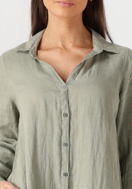 Groene MOS MOSH Mini jurk MMRIELLE LINEN DRESS - large