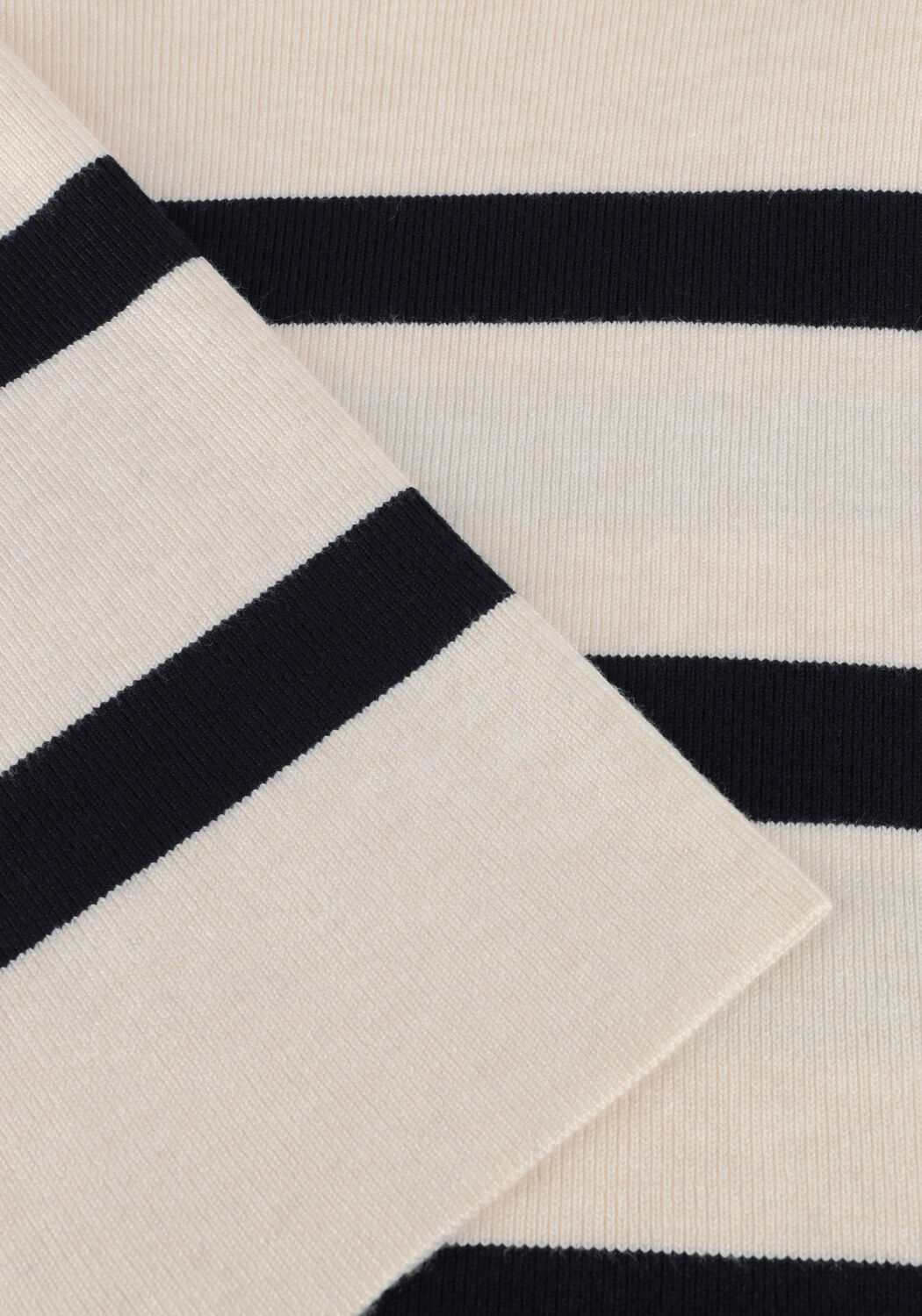 Witte SUMMUM Trui STRIPED SWEATER SOFT VISCOSE POLYAMIDE KNIT - large