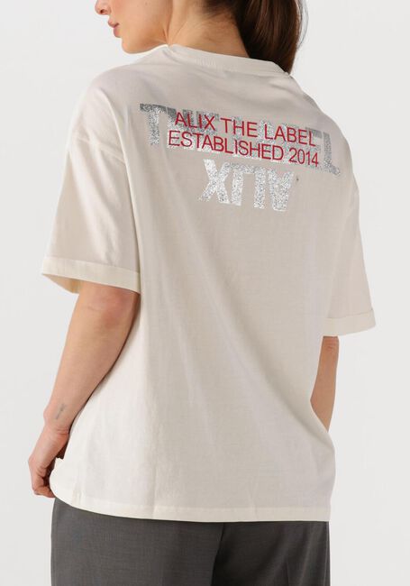 Witte ALIX THE LABEL T-shirt LADIES KNITTED ADVENTURE T-SHIRT - large