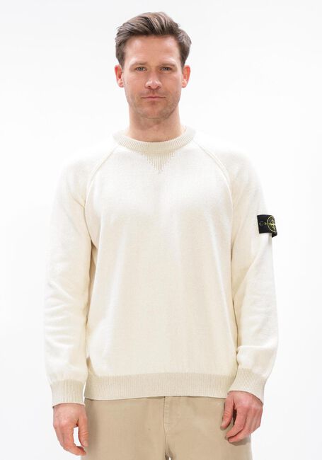 Ecru STONE ISLAND Trui CREW NECK S01D3 - large