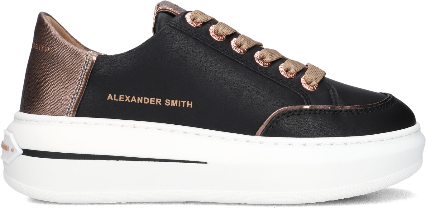 Alexander Smith Lage Sneakers Dames Lancaster, Maat: 38, Materiaal: Leer, Kleur: Zwart