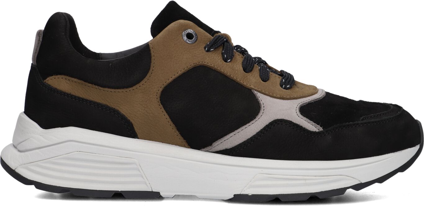Xsensible Lage Sneakers Heren Combi H Sneaker, Maat: 45, Materiaal: Nubuck, Kleur: Zwart