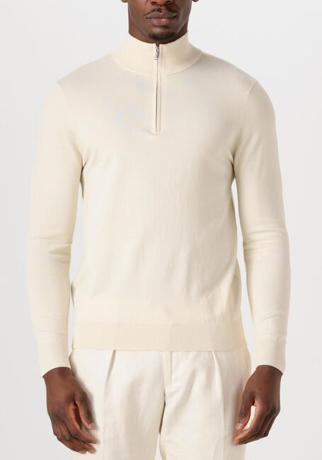 Ecru PROFUOMO Trui PULLOVER HALF ZIP - large
