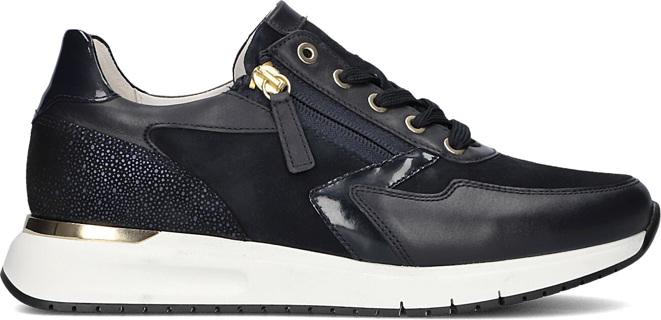 Gabor Lage Sneakers Dames 448, Maat: 35,5, Materiaal: Leer, Kleur: Blauw
