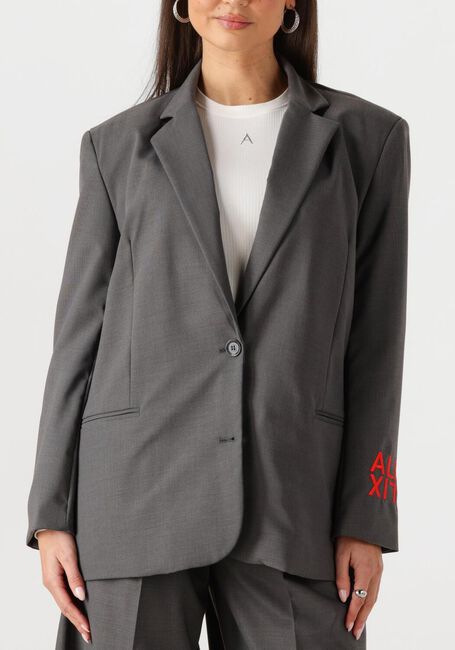 Grijze ALIX THE LABEL Blazer LADIES WOVEN CLEAN BLAZER - large