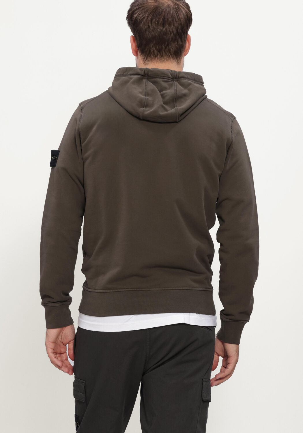 Bruine STONE ISLAND Sweater S0051 HOODIE SWEATER - large
