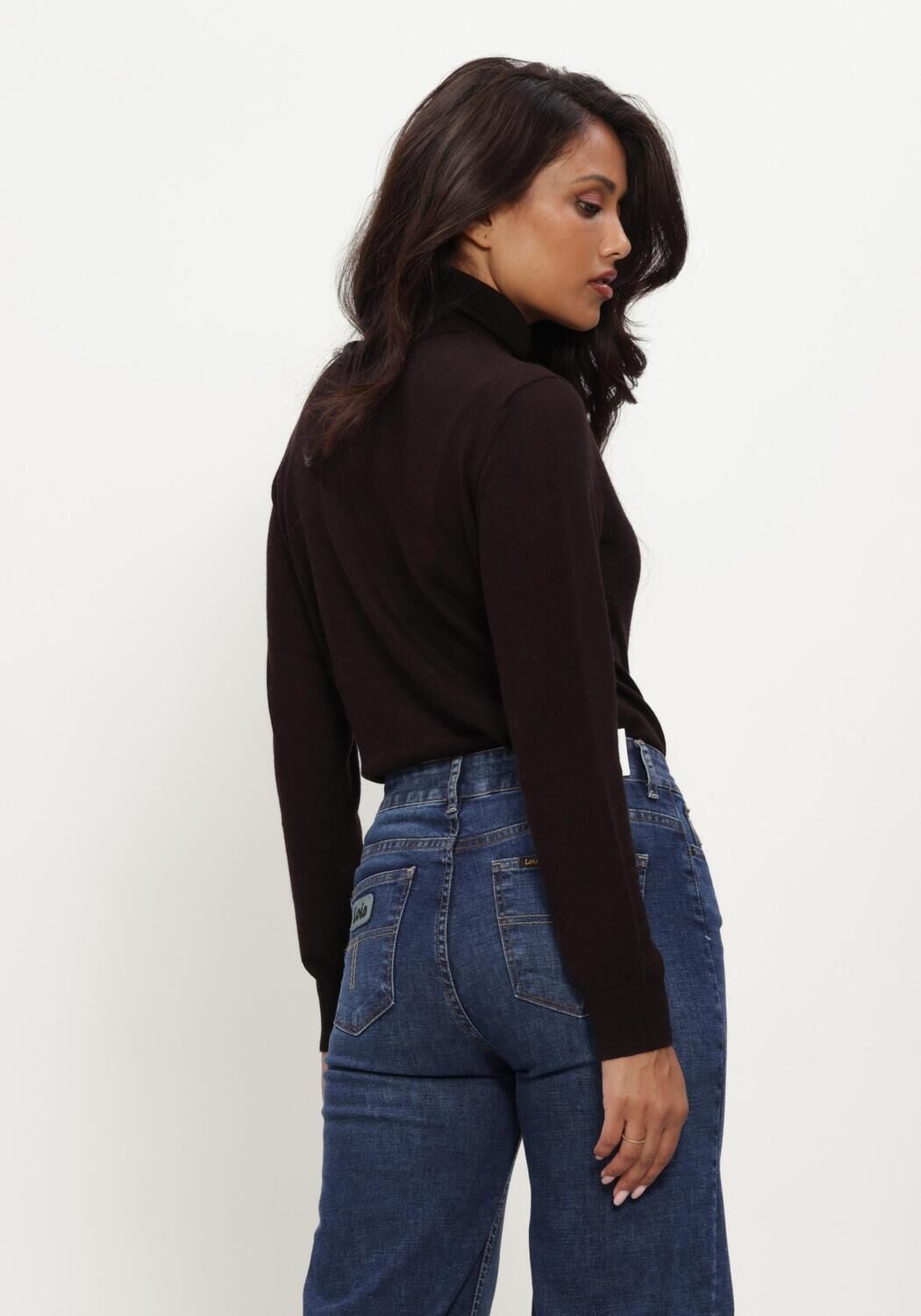 Bruine LUISA CERANO Coltrui TURTLENECK AUS WOLL-MIX - large