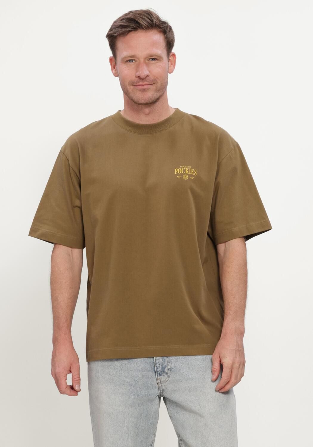Groene POCKIES T-shirt COTTAGE TEE - large