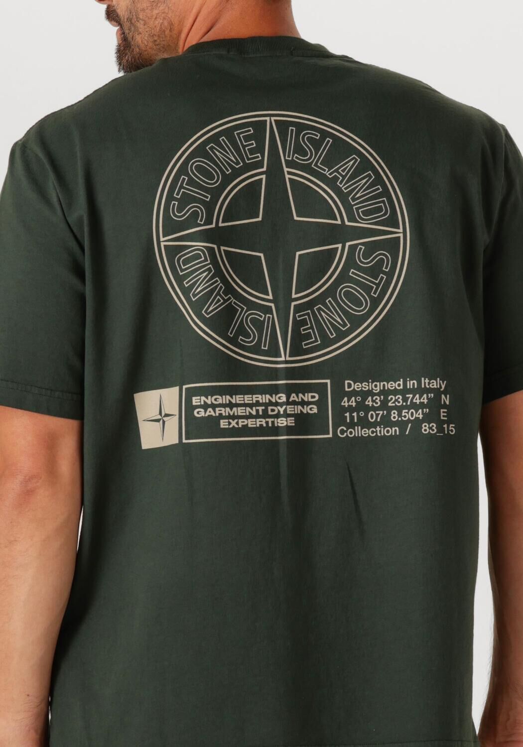 Groene STONE ISLAND T-shirt SS T SHIRT - large