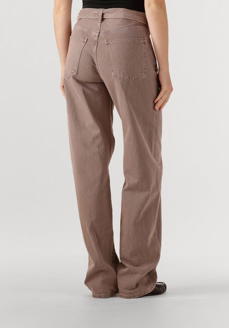 Taupe AGOLDE Wide jeans CUFFED TAPER IN CERAMIC - large