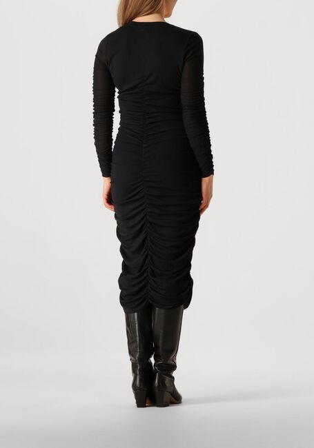 Zwarte CO'COUTURE Midi jurk REGAN CC RUST MESH DRESS - large