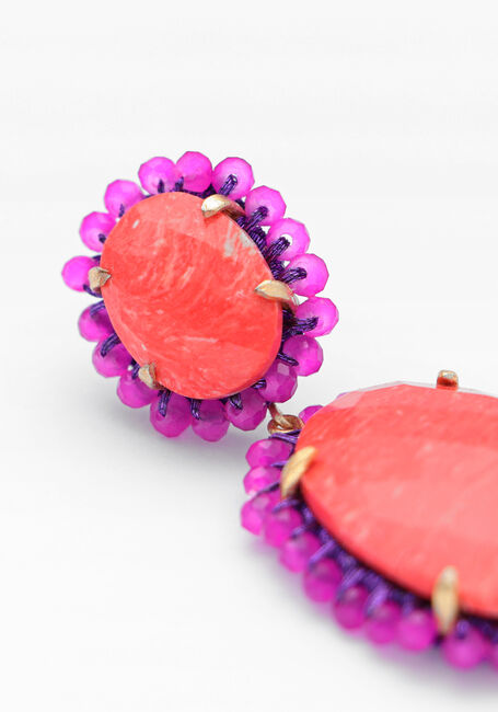 Fuchsia LOTT. GIOIELLI Sieraad CE SI PENDANT EARRING DOUBLE L - large