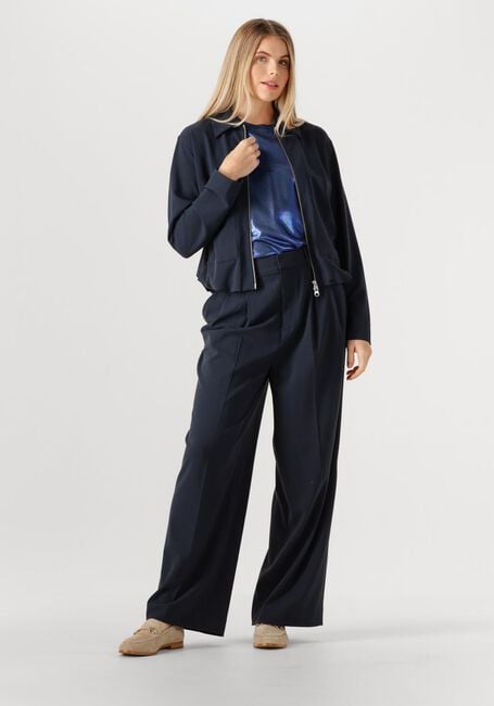 Donkerblauwe MOS MOSH Wijde broek MMCHARLIZE&nbsp;PANAMA&nbsp;PANT - large