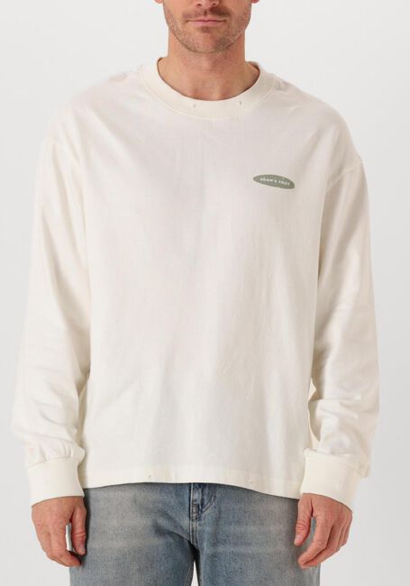 Witte BRAM'S FRUIT T-shirt DISTRESSED F*CK OFF LONGSLEEVE - large