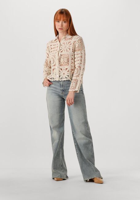 Ecru SUMMUM Blouses SHORT CARDIGAN FLOWER CROCHET KNIT - large