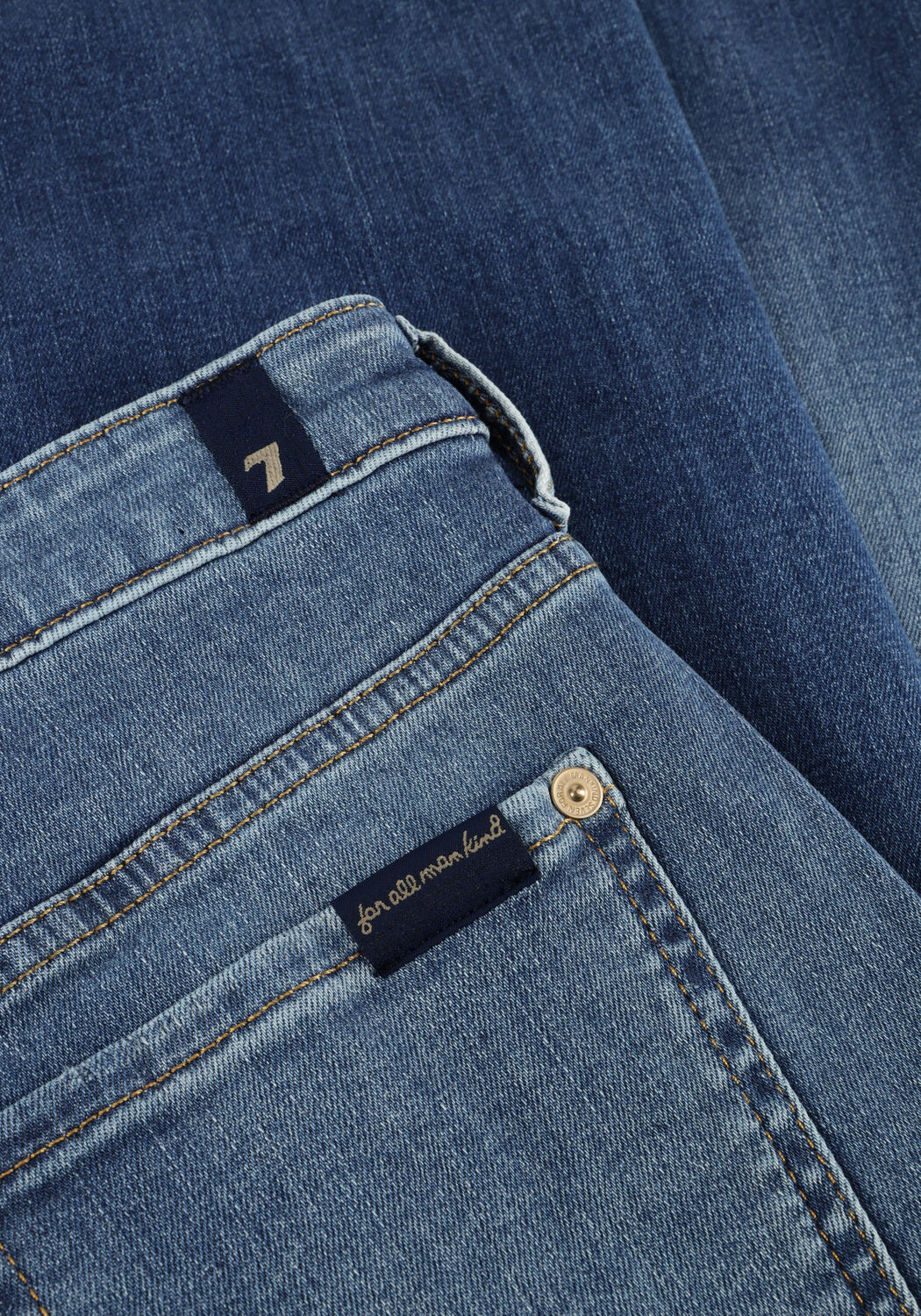 Blauwe 7 FOR ALL MANKIND Flared jeans MODERN DOJO TROUSER ROYALTY WITH CARPENTER DETAILS - large