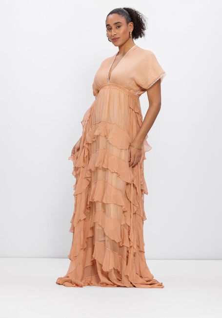 Perzik MES DEMOISELLES Maxi jurk CHARLOTTE - large