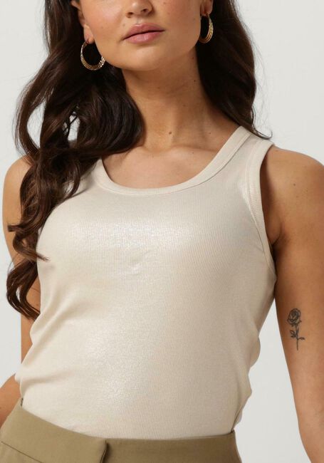 Gebroken wit SUMMUM T-shirt RIB TANKTOP COTTON RIB - large
