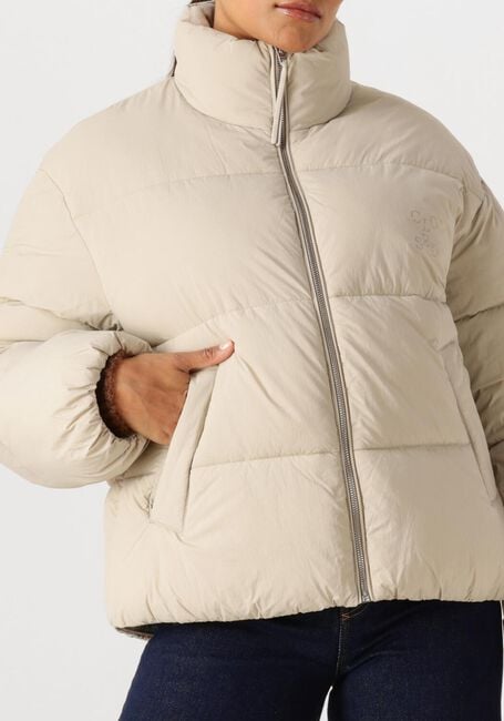 Beige CLOSED Gewatteerde jas CROPPED PUFFER JACKET - large