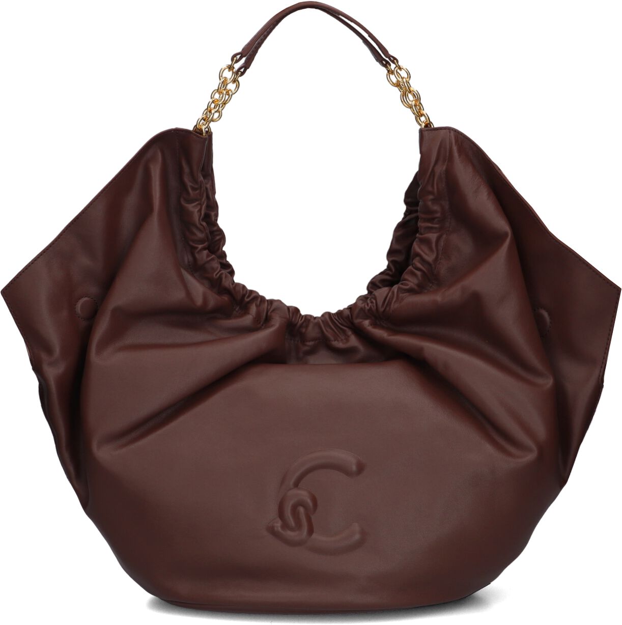Coccinelle Coccinelle Schoudertas Dames Smash, Materiaal: Leer, Kleur: Bruin