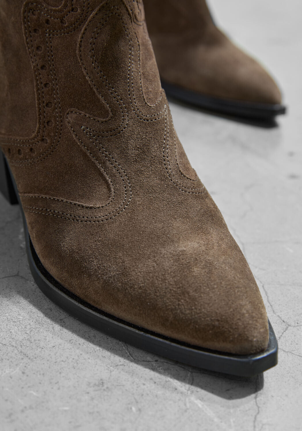 Taupe VIA VAI Enkellaarsjes SHELLY COOP - large