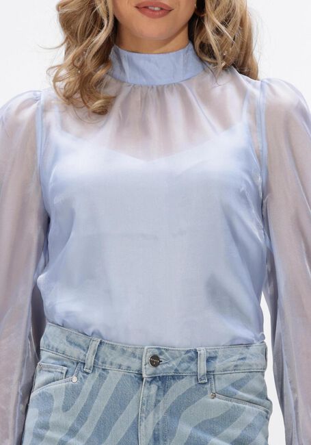 Blauwe DANTE6 Blouses OCEAN PUFFY SLEEVE TOP - large