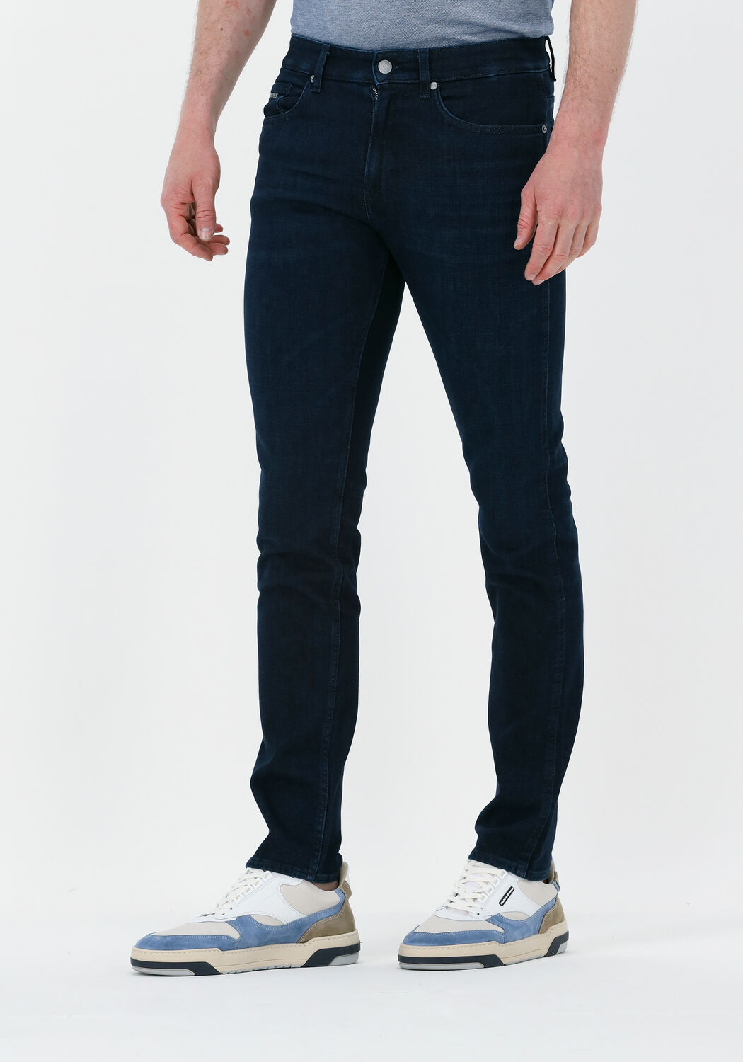 Boss Black Slim Fit Jeans Heren Delaware 10263151 01, Maat: 30/32, Kleur: Donkerblauw