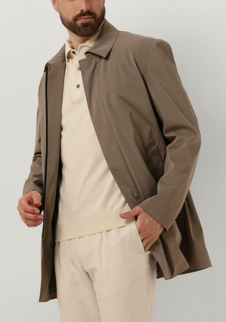 Taupe PROFUOMO Regenjas OUTERW MGNT CLSR LONG - large