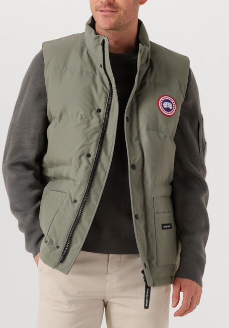 Khaki CANADA GOOSE Bodywarmer FREESTYLE CREW VEST 2054M - large