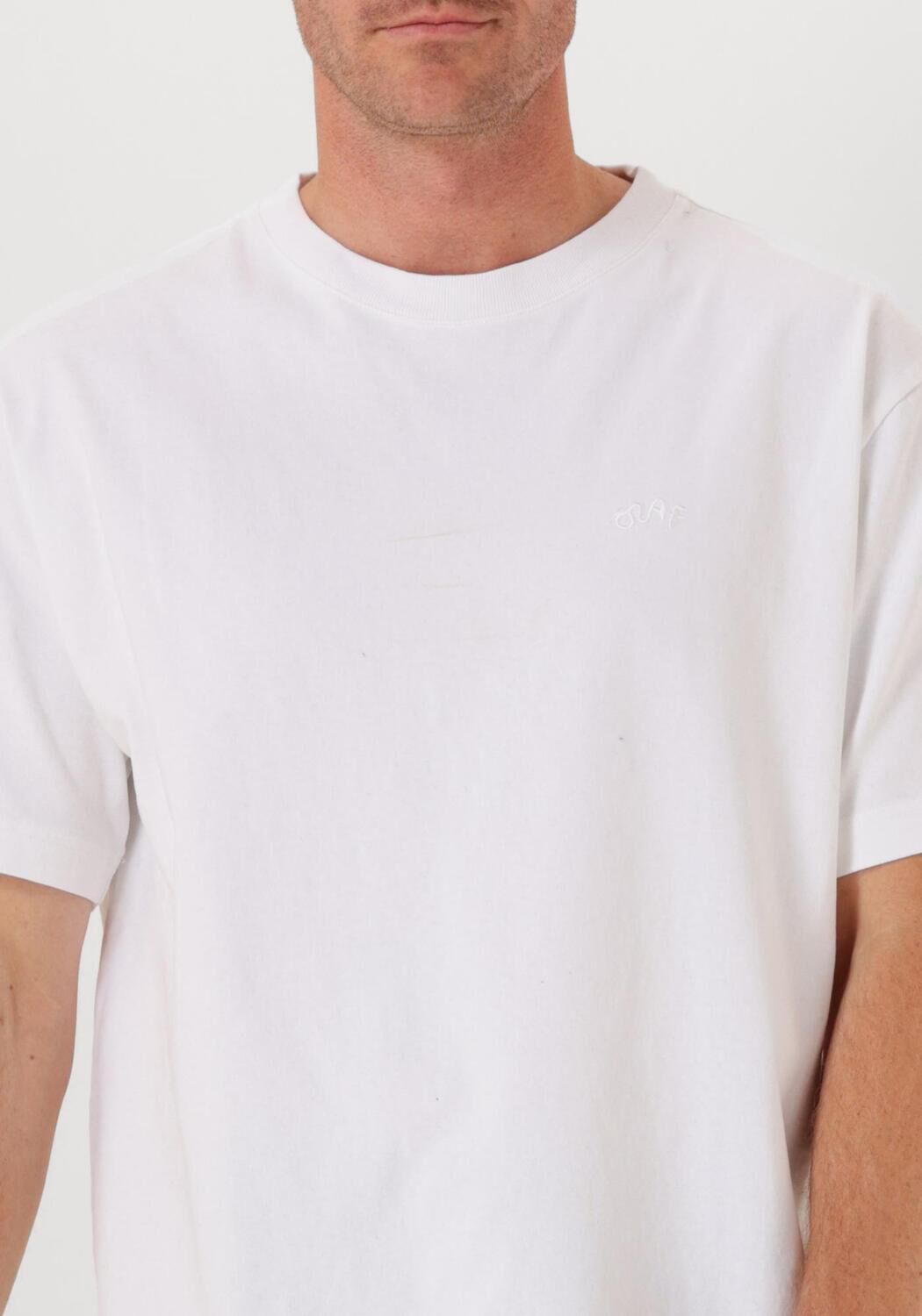 Witte OLAF HUSSEIN T-shirt SIGNATURE TEE - large