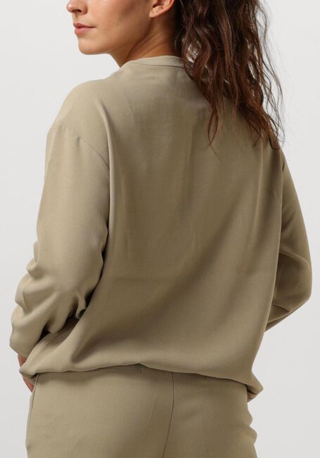 Groene DANTE6 Top THORN DRAWSTRING CORD TOP - large