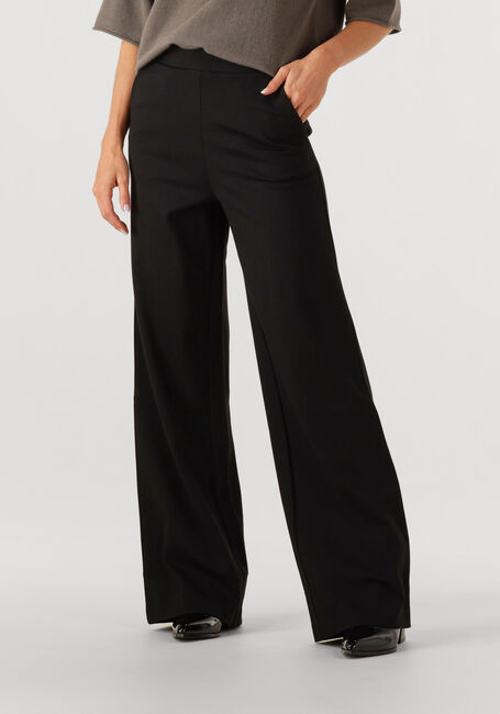 Zwarte KNIT-TED Wijde broek FLORE - large