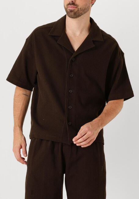 Bruine DRYKORN Casual overhemd BASIIL 522160 - large