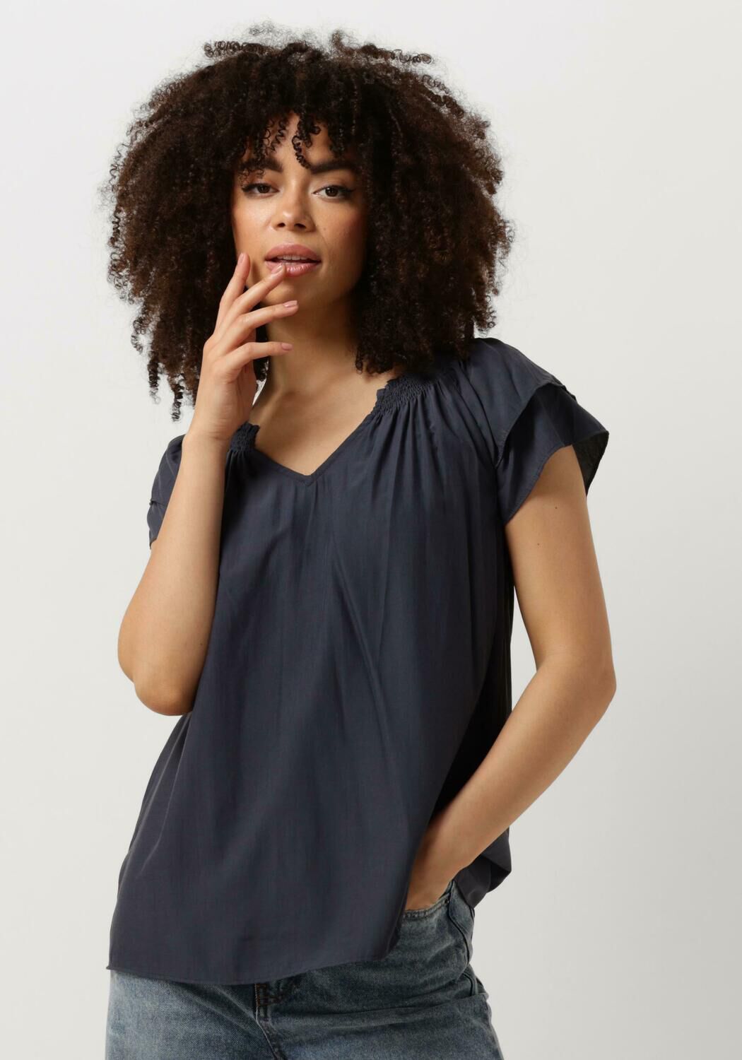 Co'Couture Top Dames Sunrise Top, Maat: S, Kleur: Blauw