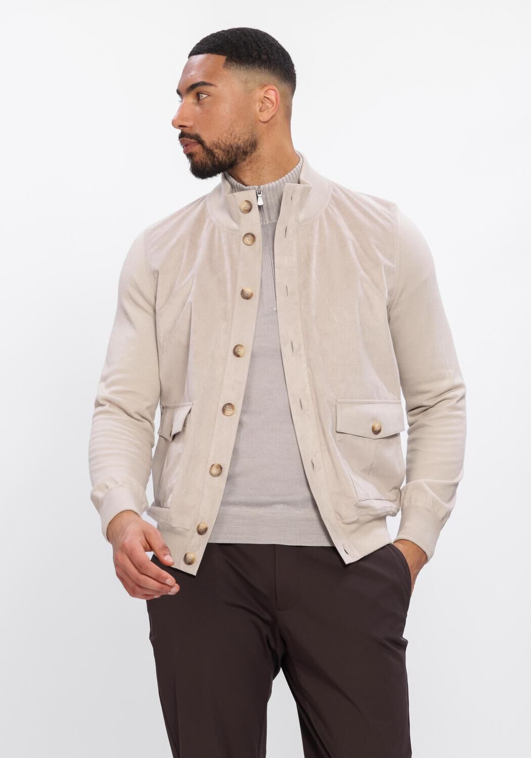 Beige GRAN SASSO Vest JACKET 57149/18067 - large