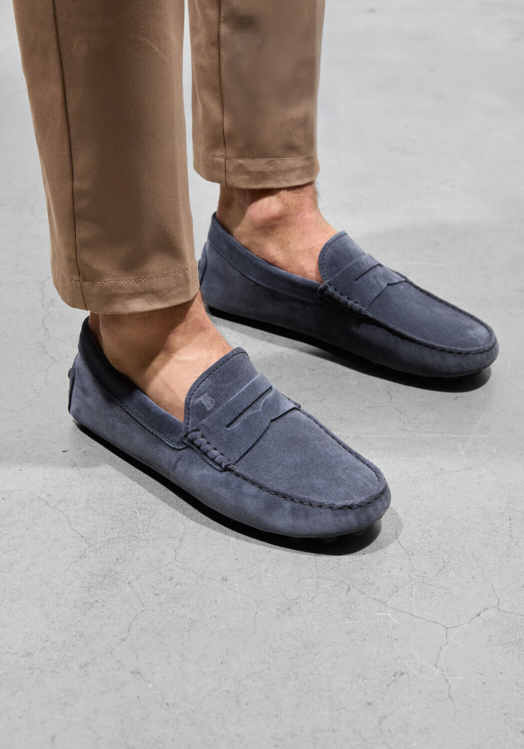 Donkergrijze TOD'S Instappers MOCASSINO GOMMINO MACRO 52K - medium