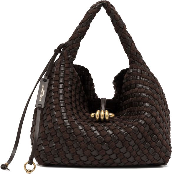 Gianni Chiarini Gianni Chiarini Schoudertas Dames Aurelie, Materiaal: Suède, Kleur: Bruin