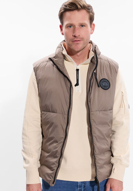 Taupe CANADA GOOSE Bodywarmer LODGE VEST BD - large