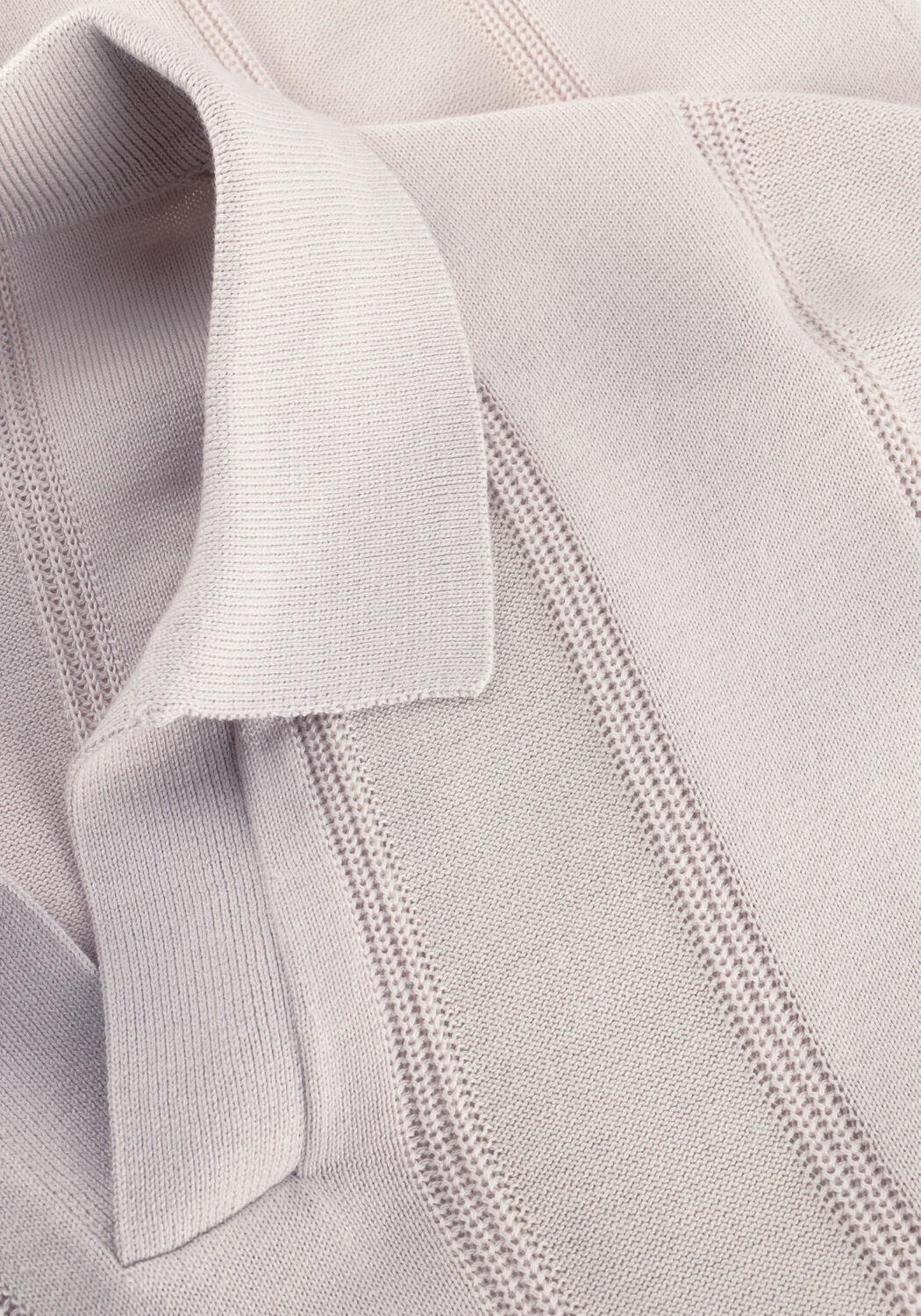 Beige GENTILUOMO Polo POLO NO BUTTONS SS - large