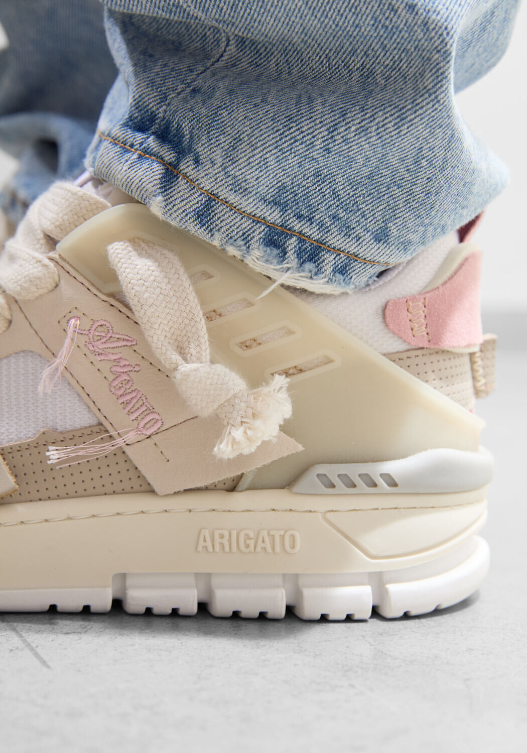 Roze AXEL ARIGATO Lage sneakers AREA PATCHWORK SNEAKER - large