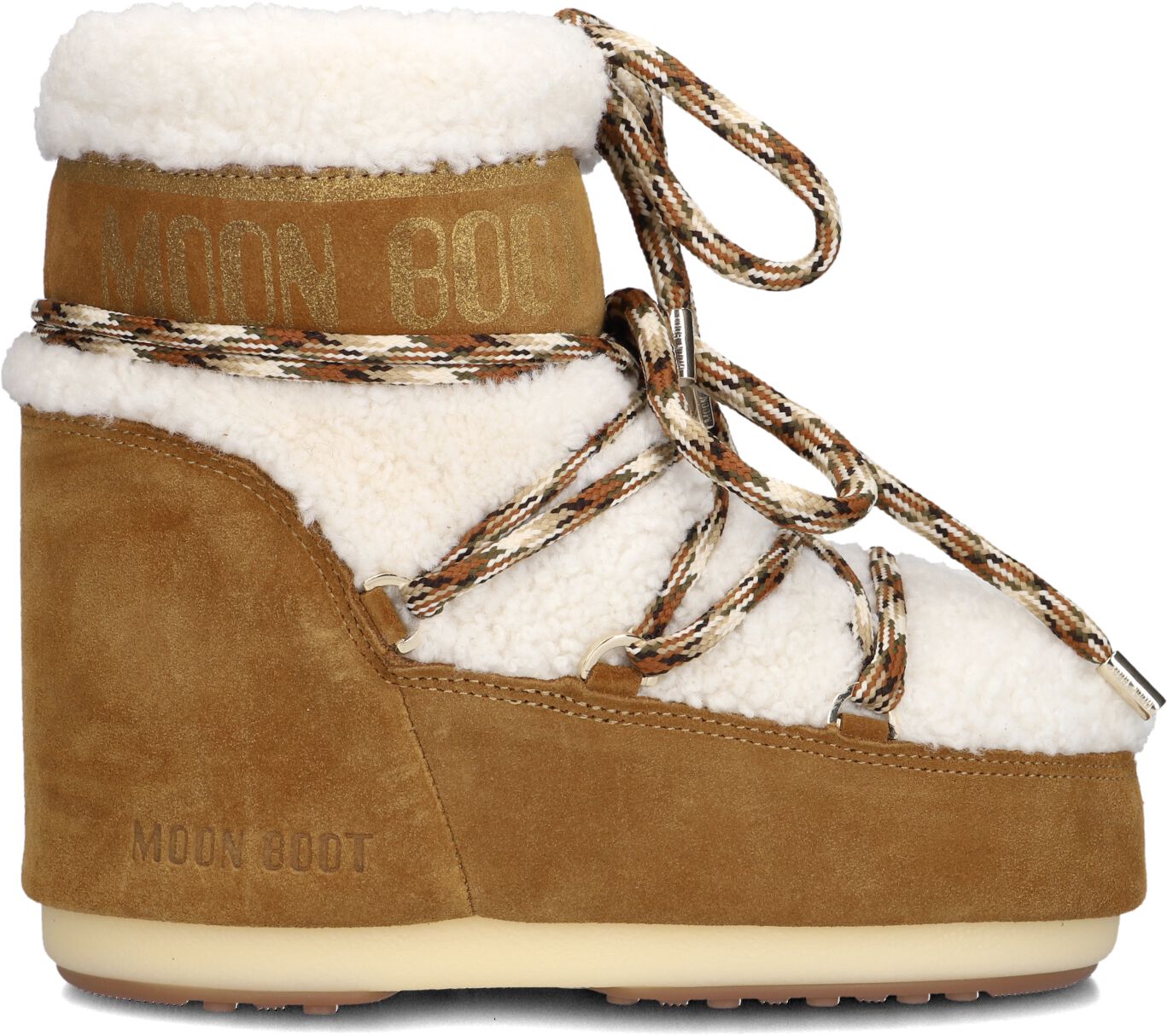 Moon Boot Snowboots Dames Icon Low Shearling, Maat: 39/41, Materiaal: Suède, Kleur: Bruin
