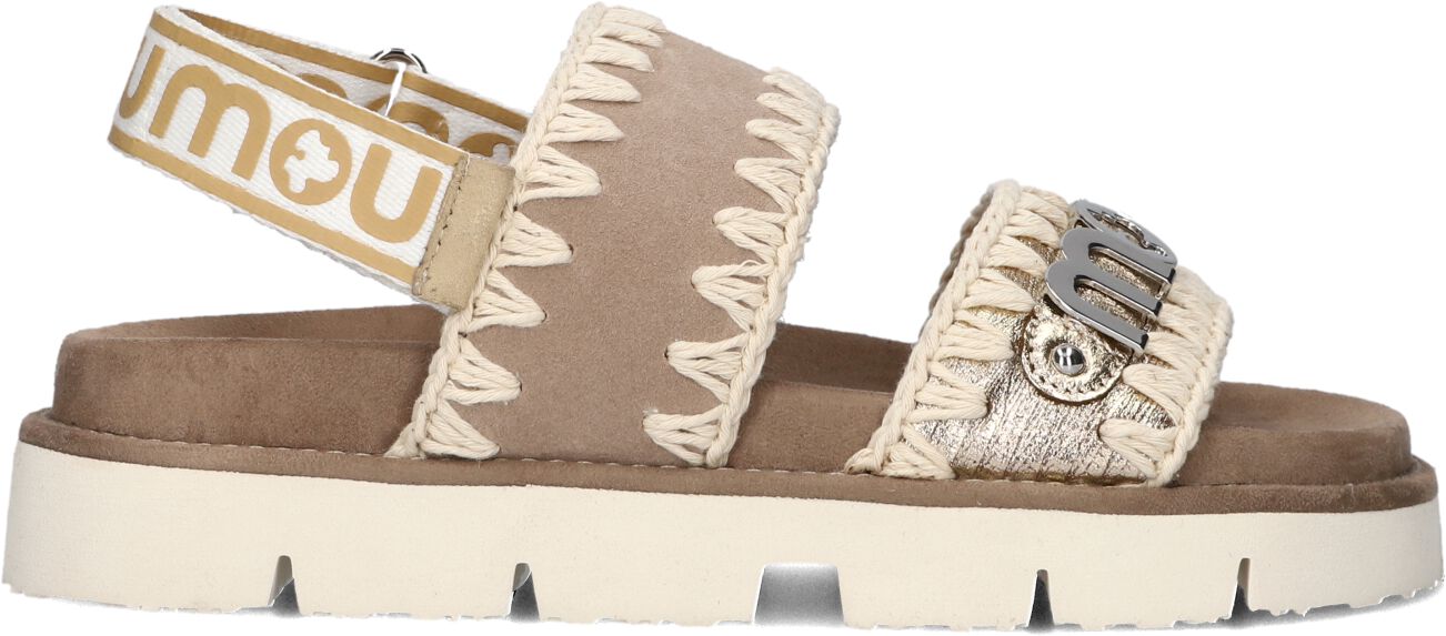 Mou Sandalen
Dames New Bio Sandal, Maat: 37, Materiaal: Suède, Kleur: Beige