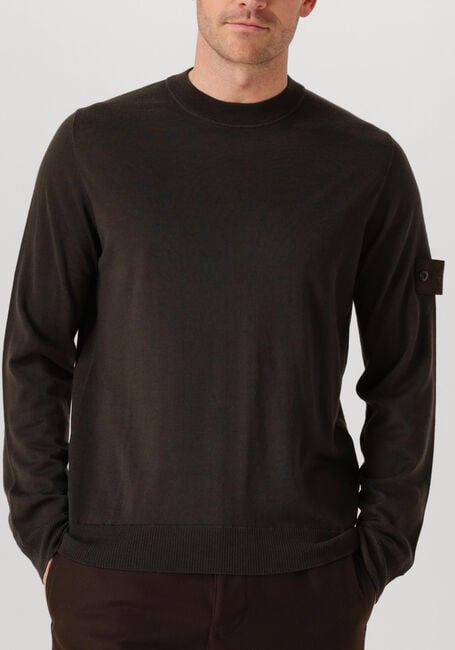 Bruine STONE ISLAND Trui CREW NECK - large