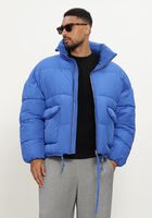 Blauwe HOPEIUM Gewatteerde jas PUFFER SHORT JACKET COBALT